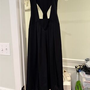 Banana Republic Black and White Halter Backless Dress